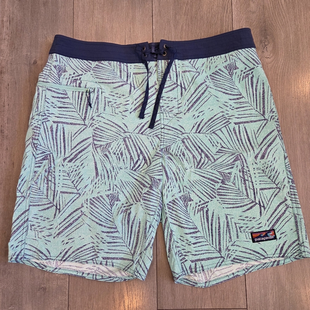 Patagonia Mens Boardshorts 21" Swim Trunks Size 38 Surf Beach Vacation Travel